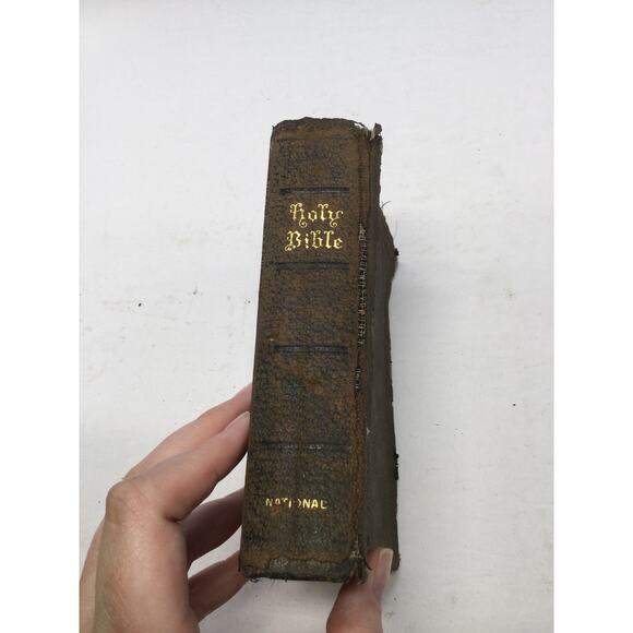 Antique Bible English Old and New Self Pronouncing Edition KJ version - Picture 3 of 9